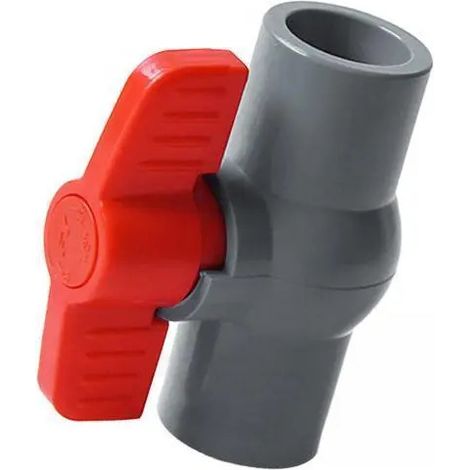 Lot de 2 vannes à bille droites en PVC (2-6) (1/5)