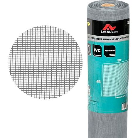 Malla mosquitera de aluminio resistente 100 cm x 30 m, ideal para ventanas y cercados - MARCA