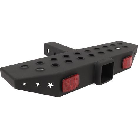 Parachoques de acero resistente para remolques con escalón, para receptores de 2 pulgadas - capacidad de carga de 600 lb