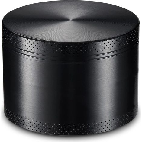 Moulin à épices, alliage d'aluminium, silicone noir mat, 6,35 cm (1/5)