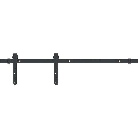 vidaXL Kit Anta Scorrevole per Armadio 91 cm in Acciaio al Carbonio (1/5)