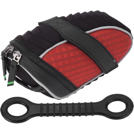 Sacoche arrière de vélo de route/VTT en fibre de polyester, organisateur de selle, équipement de cyclisme, rouge (1/5)