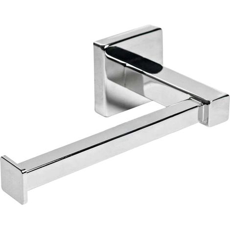 Porte-papier toilette en acier inoxydable (fixation murale, chromé) (1/5)