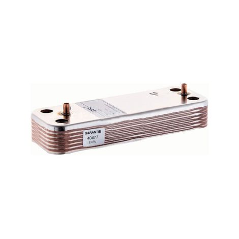 Intercambiador de 10 Placas para Caldera Baxi  Modelos Initia 2.24 FF, Initia CF VMC  Repuesto Original Código SX5686660