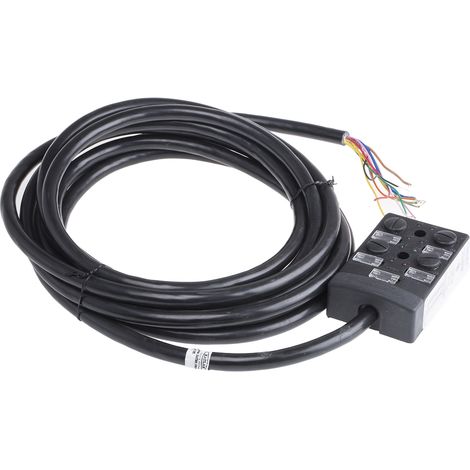 Répartiteur pour capteurs/actionneurs RS PRO, 4 ports , M12 ( Prix pour 1 ) (1/3)