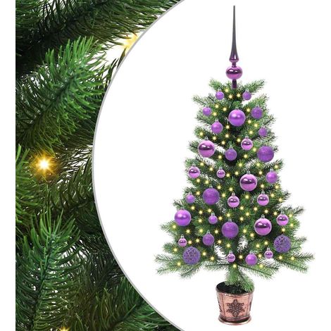 Sapin de Noël，Arbre de Noël avec 150 LED avec support Vert 90 cm PE CFW64541 (1/5)