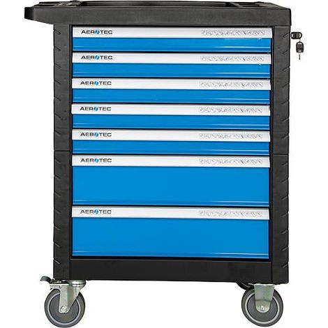 Chariot d'atelier AEROTEC avec equipement d'outils 255 pieces (1/5)