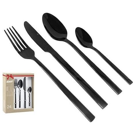 SERV.POSATE 24PZ BOND BLACK SCAT.FIOCCO