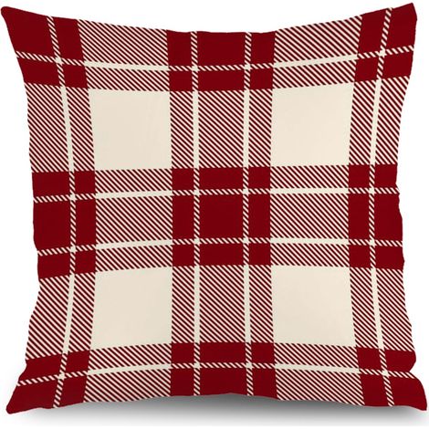 Housse de coussin imprimé symétrique, décoration canapé-lit salon,40×40cm (1/5)