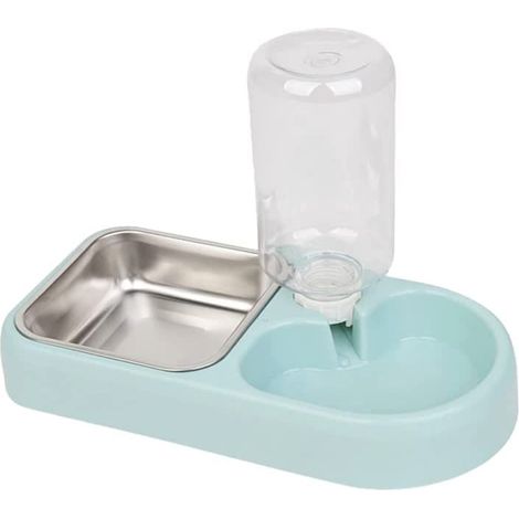 1 Gamelle suspendue, Acier inoxydable, Distribution automatique, 500 ml, Pour chiens chats lapins (1/5)