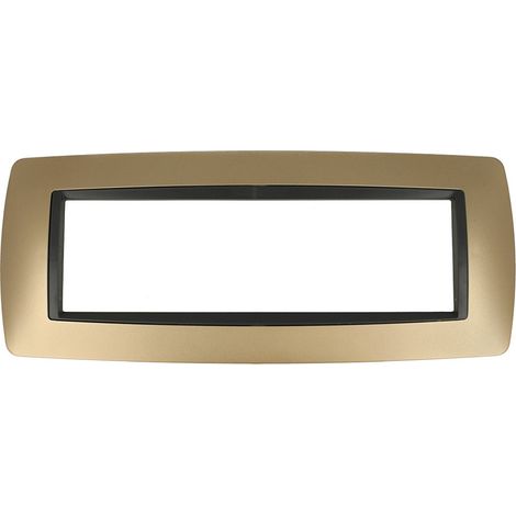 Placche Bombe' 506 7M Moduli Oro Compatibile con Bticino Living (1/3)