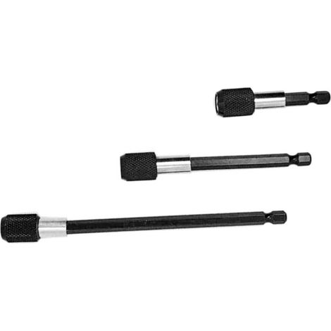 Magnetischer Verlängerungsfutteradapter mit 60, 100 und 150 mm Sechskantschaft, selbstsichernd, Schraubendreherbithalter aus Chrom-Vanadium-Stahl, 3er-Pack (1/5)