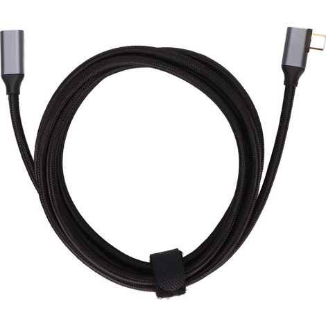 Câble d'extension USB-C 4K 10Gbps, dissipation thermique optimale, angle droit pour tablettes et téléphones, 2 mètres (1/5)