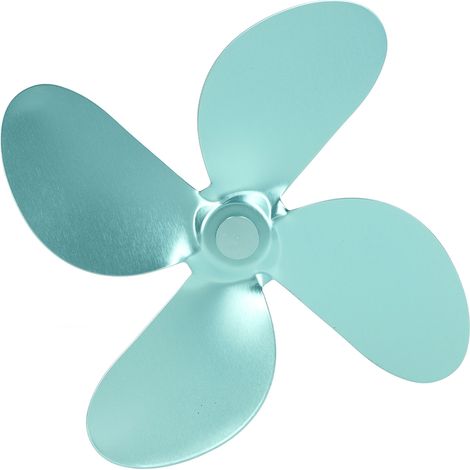 Ventilateur de cheminée à 4 pales en alliage d'aluminium, style Noël, accessoires pour poêle à bois (1/5)