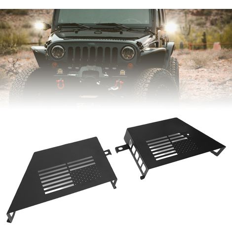 Boîte de rangement métallique pour porte, panneaux latéraux noirs, organisateur de rangement de rechange pour Wrangler JK 2007-2018 (1/5)