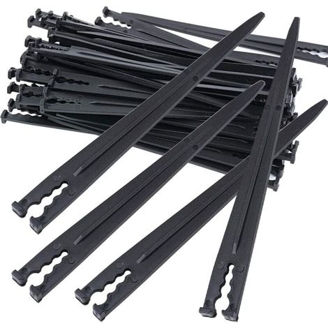 Paquete de 50 soportes para mangueras de riego, soporte de anclaje para mangueras de jardín, accesorios para mangueras de jardín de 4/7 o 3/5"