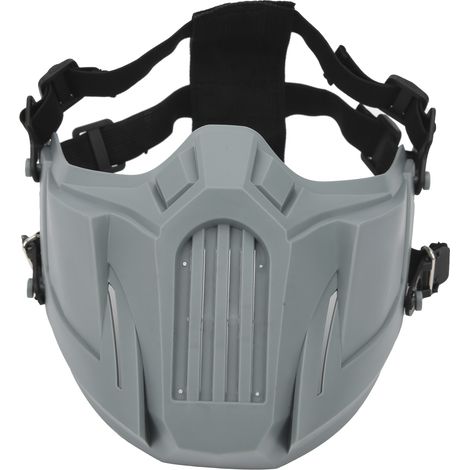 Demi-masque facial de protection pour jeux de survie en extérieur et cosplay CS:GO. (1/5)
