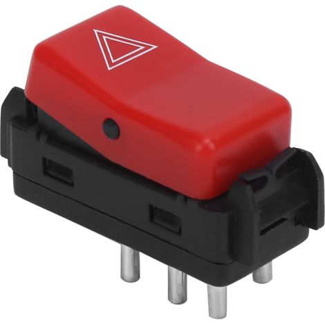 Mercedes W124 W201 W202 Voyant d'urgence Rouge Interrupteur Feux de Détresse 1248200110 Remplacement (1/5)