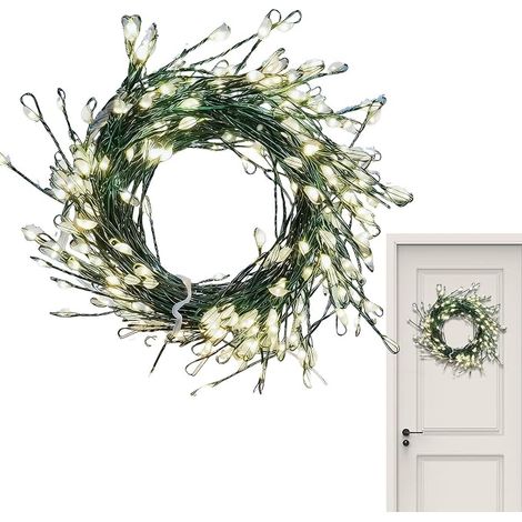 Guirlande lumineuse d'intérieur pour sapin de Noël alimentée par USB, guirlande scintillante à 8 modes, décoration LED blanche chaude, éclairage de Noël confortable pour chambre à coucher, cheminée en (1/5)
