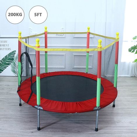 Youyijia Trampoline 140cm, Outdoor Trampoline with Safety Net Cover, Recreational Trampoline for Indoor and Backyard Jumping Exercise (1/5)