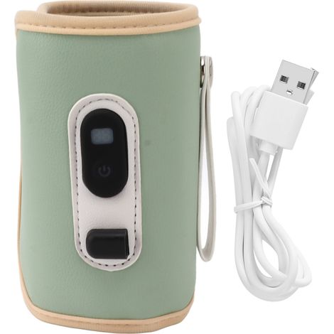 USB-Flaschenwärmer mit Digitalanzeige, 5 Geschwindigkeitsstufen, tragbar für Muttermilch und Wasser, umweltfreundlich (1/5)