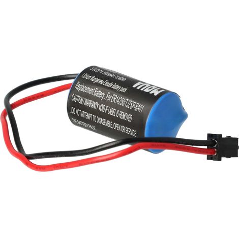 vhbw 1x Battery compatible with Omron V Servo Drive, Sigma 2, SGDH ServoRack, SGDH amplifier Servo Driver (1000mAh, 3.6 V, Li-MnO2)