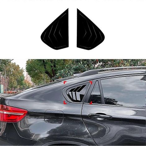 Cache-perisière de vitre latérale arrière pour BMW X6 E71 E72 (2008-2014) - Noir (1/4)