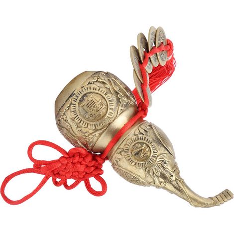 Lot Gourde en Laiton Pur pour Décoration Maison, Symbole de Chance et de Richesse (1/5)