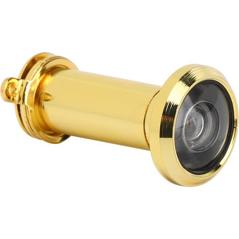 2 Stück 220 Grad Sichtwinkel Türspion mit Diebstahlsicherung für den Haushalt mit Rückabdeckung für mehr Sicherheit im Haus (14 mm Gold) (1/5)