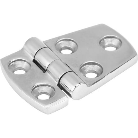 Cerniera per porta a incasso in acciaio inox 57 × 38 mm – Confezione da 2 per imbarcazioni o cabine interne