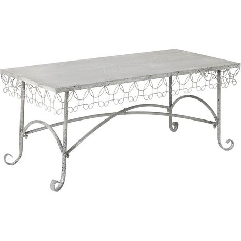 Mesa de centro de metal 120.65x56.52x52.07h cm (1/5)