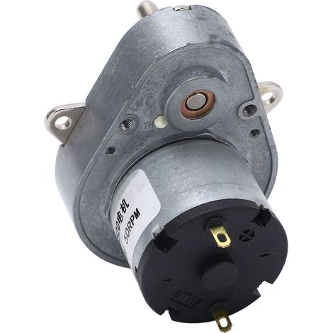 Moteur à engrenages DC 24V 48E520, 50 tr/min, réducteur compact pour automatismes et bricolage, fourniture standard. (1/5)