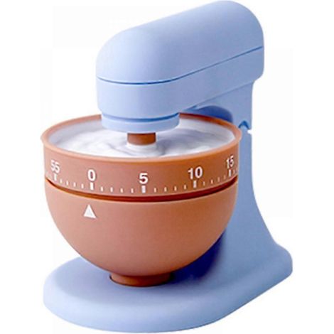 Mechanischer 60-Minuten-Küchentimer mit Handaufzug, tragbar, zum Kochen, für Hausaufgaben und Sport. (Lila) (1/5)