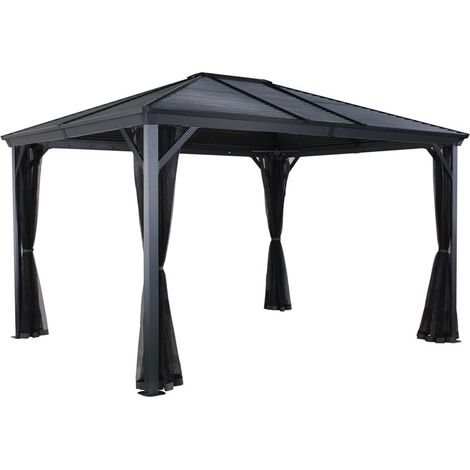 Sojag Aluminium Pavillon Ventura 1014 Gris basalte 296x423x261 cm (1/5)