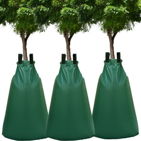 3 x Sac d’Irrigation, Sac d'Arrosage pour Arbres 75 litres, Système d'arrosage des Arbres, Sacs pour Arbres pour I'irrigation (Pas de Compte-Gouttes), 3 Pièces (1/5)