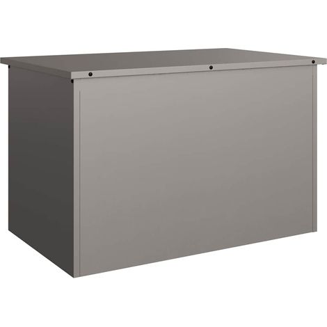 Boîte de Rangement Extérieure Rouillé 80 x 50,5 x 50 cm Acier CFW691158 (1/5)