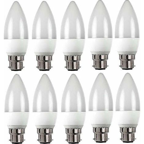 Ampoules LED 3 W B22 - Lot de 10 - Culot B22 / BC / Standard - 3 W - Cold-mxbc-AquaForge (1/4)