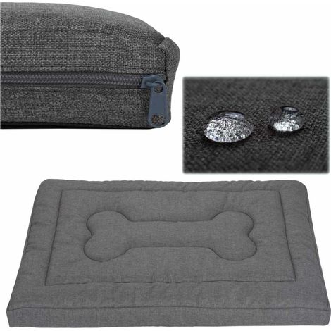 Matelas pour chien Welsti gris foncé XL 130x90 cm, doux et imperméable (1/5)