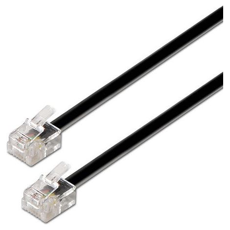 AISENS A143-0319 cable telefónico 2 m Negro