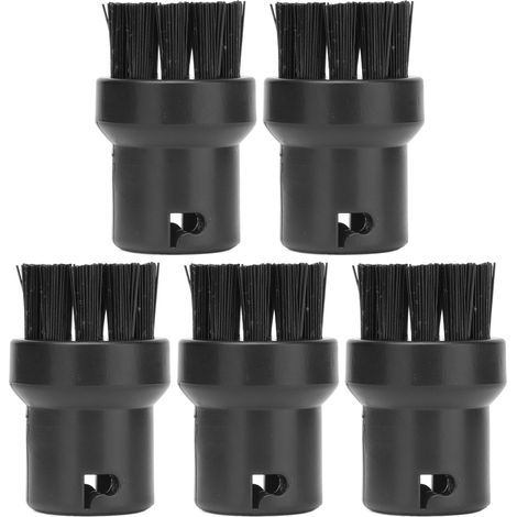GARRYFIZH Lot de 5 brosses noires de rechange pour nettoyeur vapeur Karcher SC1 SC2 SC3 SC4 SC5