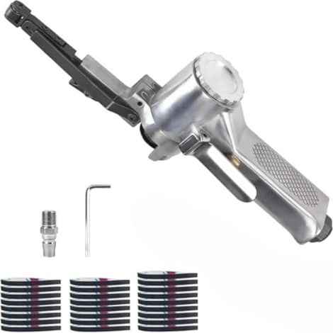 Bandschleifer mit 360° drehbarem Griff – Mini-Akku-Elektroschleifer zum Schleifen, elektrische Feile, pneumatisches Werkzeug zum Schleifen, Schärfen und Entfernen von Rost (1/5)