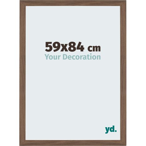 yd. - Cadre photo 59x84 - Noyer Fonce - MDF - Mura