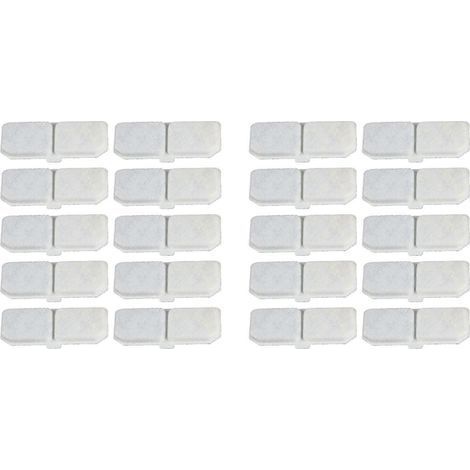 Packung mit 20 Filtern für Katzentrinkbrunnen, Ersatzfilterelemente für Haustiertrinkbrunnen, Aktivkohlefilter für Wasserspender (1/5)