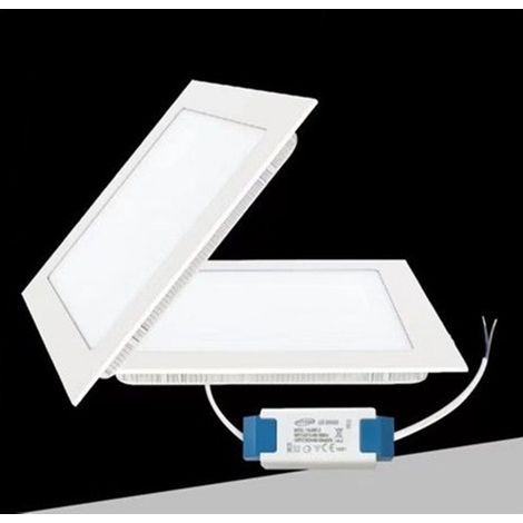 TrAdE Shop Traesio - Pannello Led Incasso Quadrato Slim Plafoniera 3w Cct 3 Colorazioni Luce P73a-q3c - (1/5)