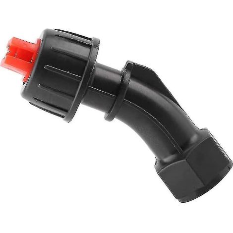 Buse de pulvérisation robuste et durable en forme d'éventail pour pompe à eau électrique agricole, idéale pour l'arrosage des plantes de jardin et d'extérieur (2 pièces, noir + rouge). (1/5)