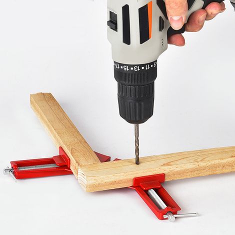 Serre-joint à angle droit à 90 degrés, serre-joint pour le travail du bois, serre-joint pour cadre photo, ensemble de 4 pièces en alliage d'aluminium (1/5)