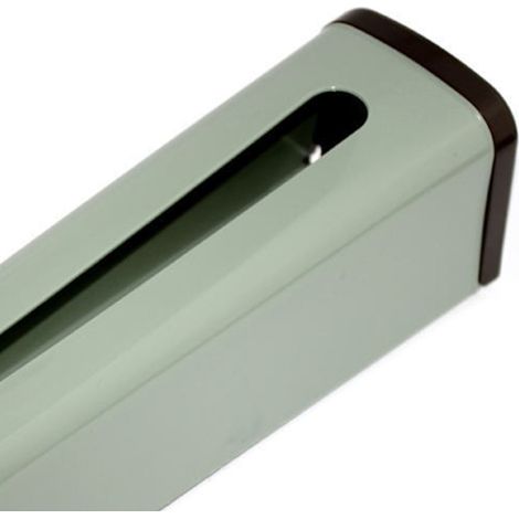 2 supports muraux range-sacs adhésifs, organisateur professionnel pour cuisine, vert, 31x10x10cm