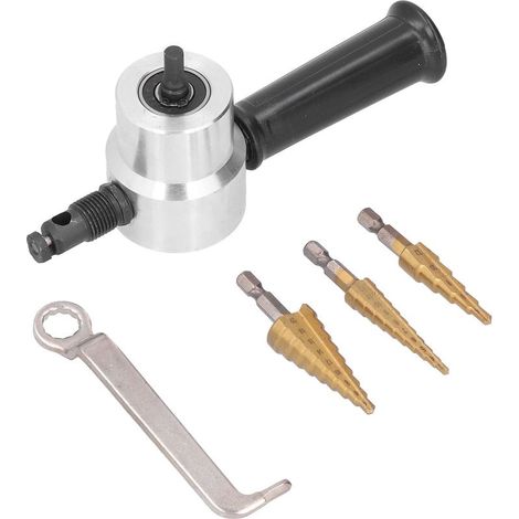 Forets étagés Double Nibbler Alliage Aluminium Acier Rapide Cobalt 4-32mm 3Pcs pour Métal Bois Plastique (1/5)