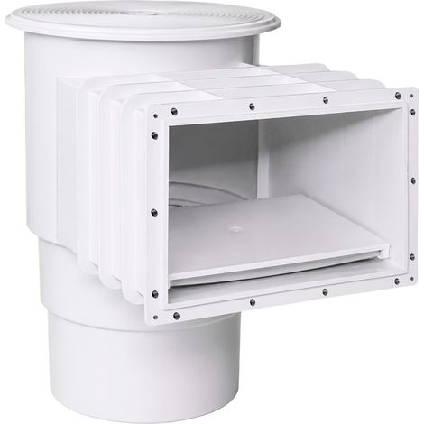 Skimmer QP pour piscine avec liner et polyester, ouverture de 200 mm, avec couvercle rond, Réf. 500186