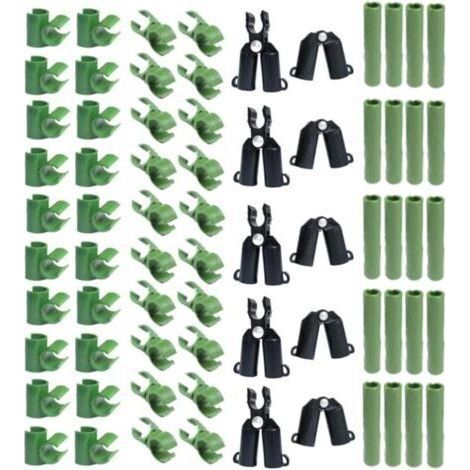 70 connecteurs réglables en plastique pour treillis de plantes - 11 mm (1/4)
